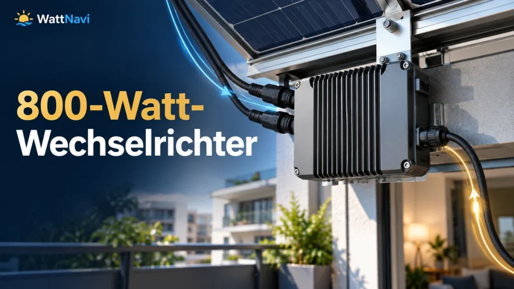 800-Watt-Wechselrichter fürs Balkonkraftwerk