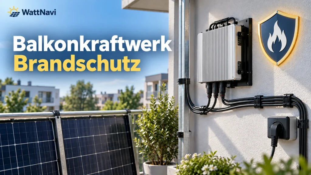 Balkonkraftwerk Brandschutz