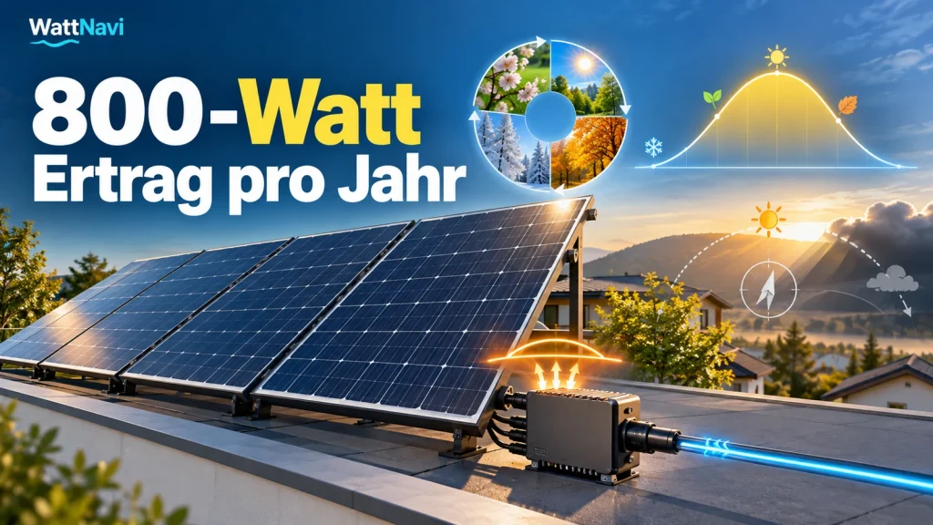 800-Watt-Balkonkraftwerk Ertrag pro Jahr