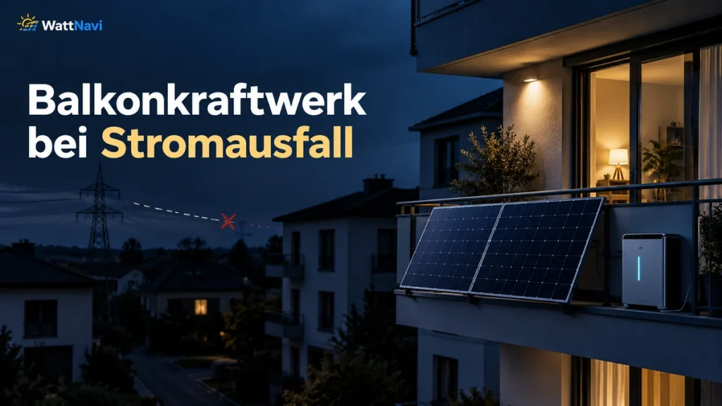 Balkonkraftwerk bei Stromausfall