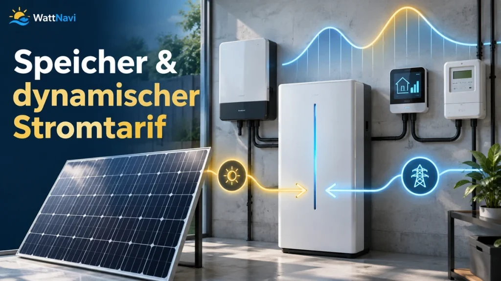 Balkonkraftwerk Speicher mit dynamischem Stromtarif