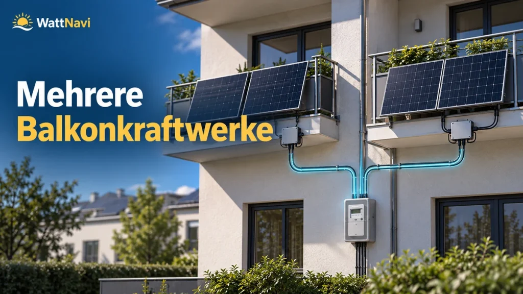 Mehrere Balkonkraftwerke an einem Zähler