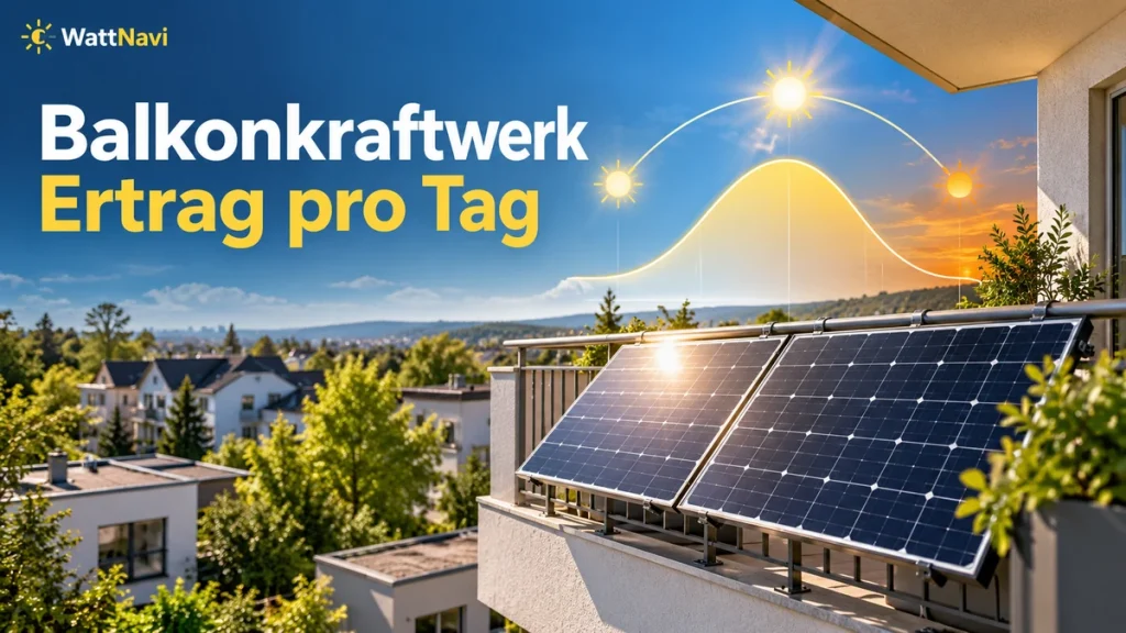 Balkonkraftwerk Ertrag pro Tag