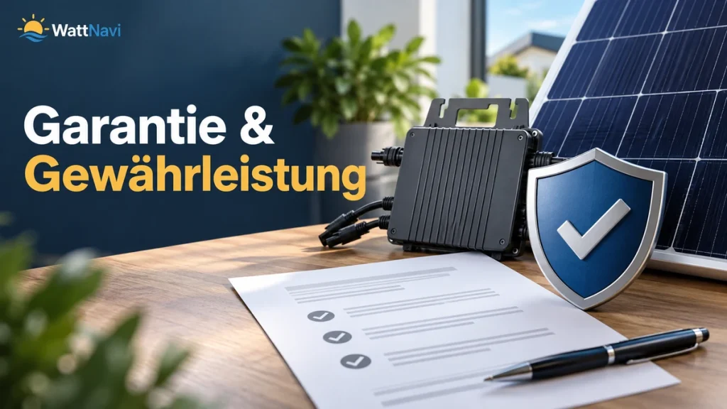 Balkonkraftwerk Garantie und Gewährleistung