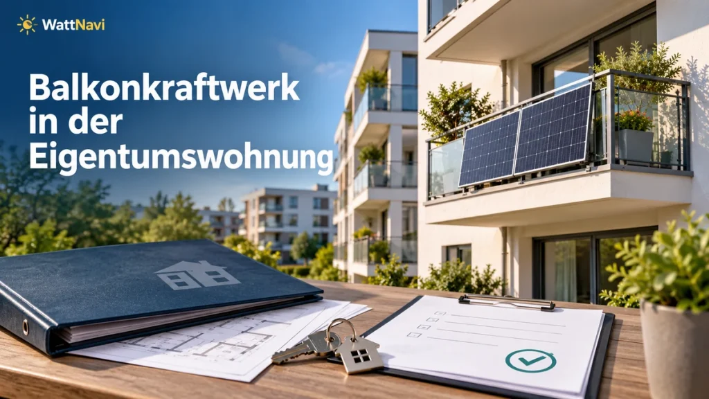 Balkonkraftwerk in der Eigentumswohnung