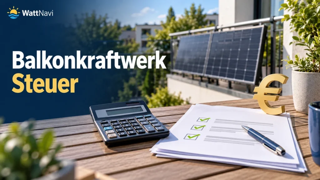 Balkonkraftwerk Steuer