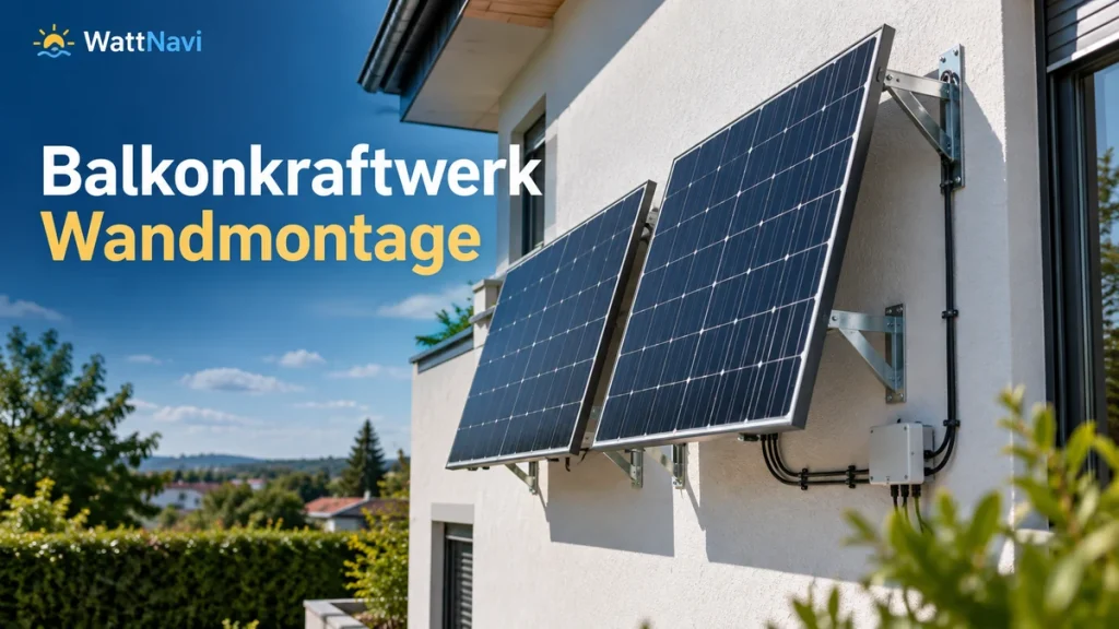 Balkonkraftwerk Wandmontage