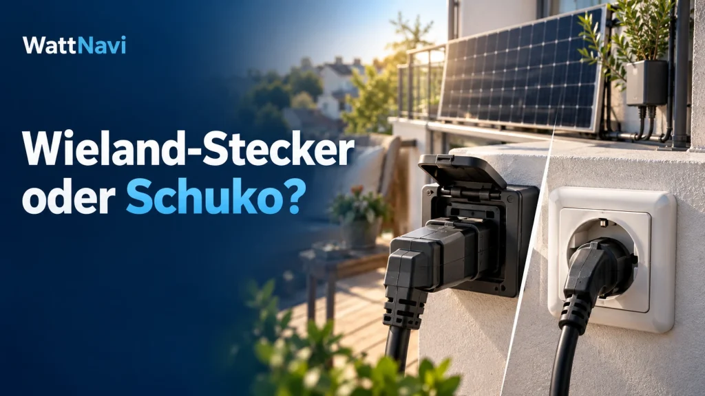 Balkonkraftwerk Wieland-Stecker oder Schuko