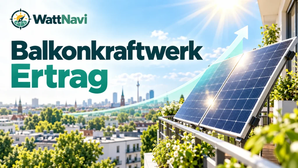 Balkonkraftwerk Ertrag