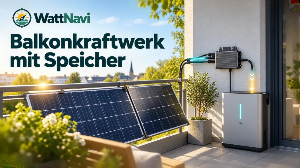 Balkonkraftwerk mit Speicher