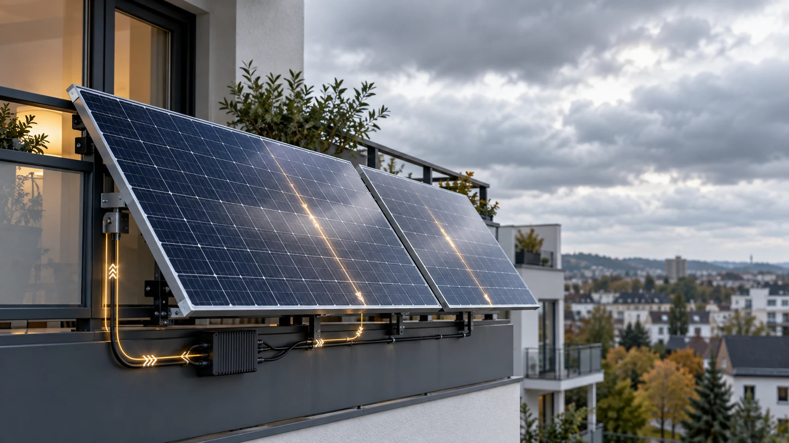 Produziert ein Balkonkraftwerk bei Bewölkung überhaupt Strom?