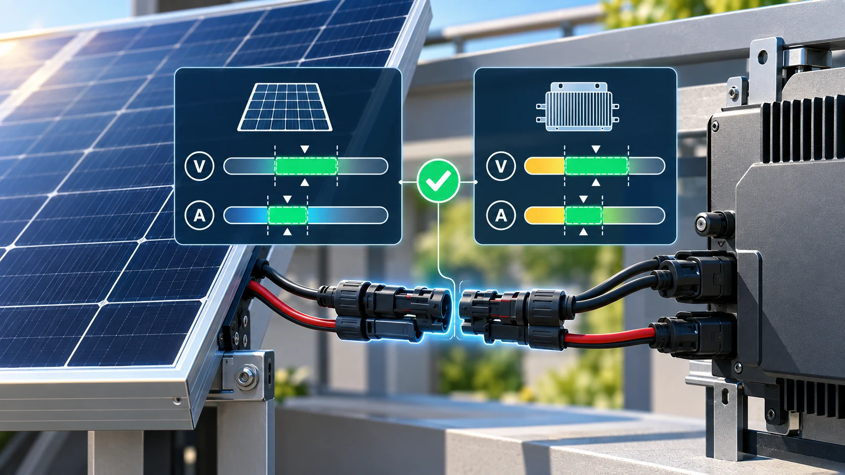 4. Module und Wechselrichter elektrisch abgleichen