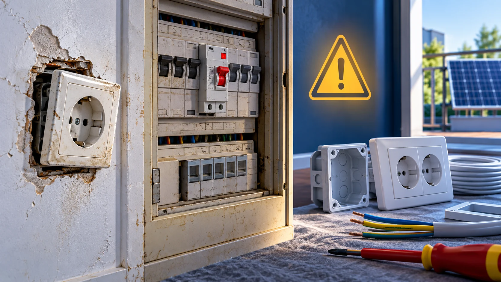 Wann solltest du eine Elektrofachkraft rufen?