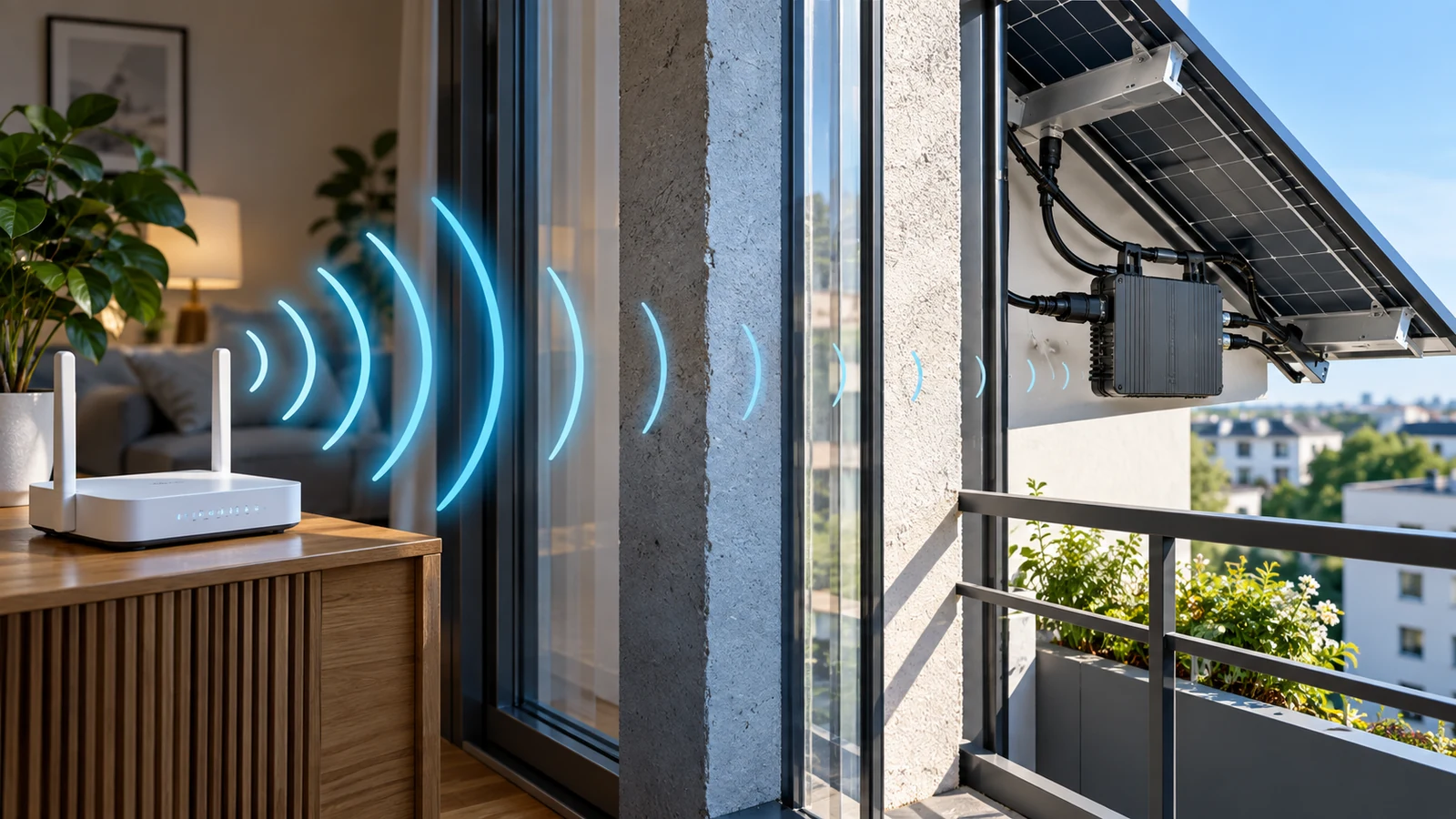4. Signalstärke am Balkon prüfen