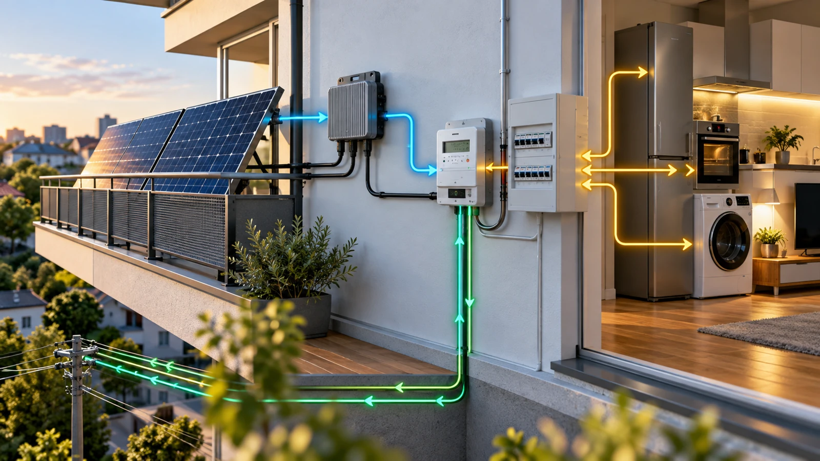 Smart Meter und Balkonkraftwerk