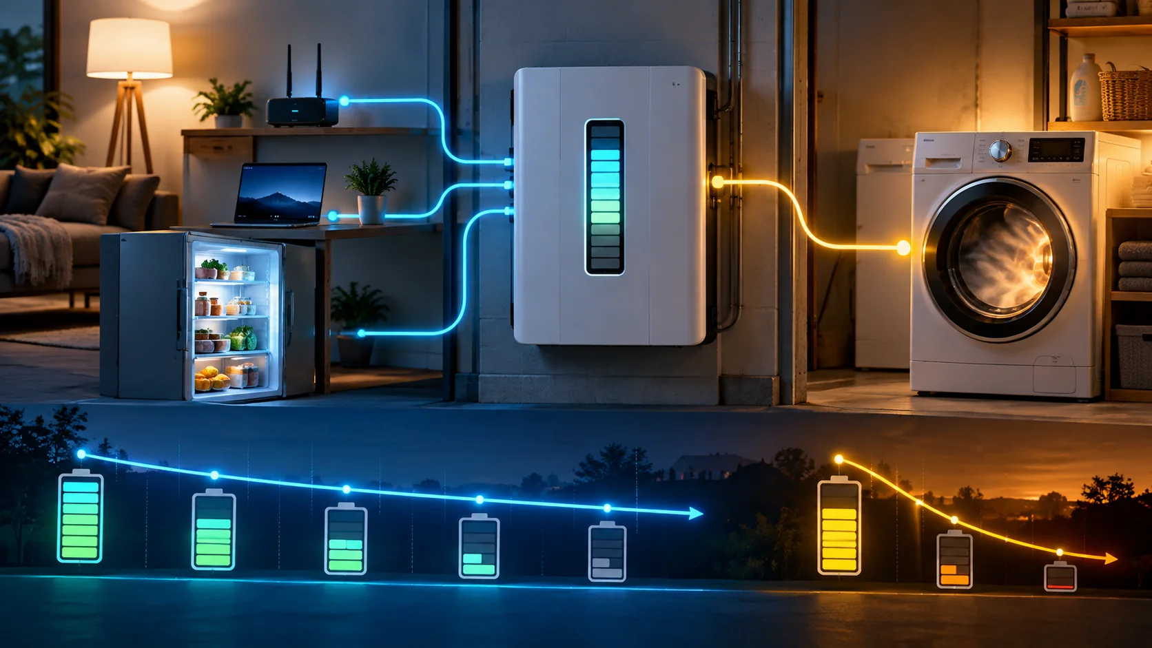 Wie lange hält der Speicher im Blackout?