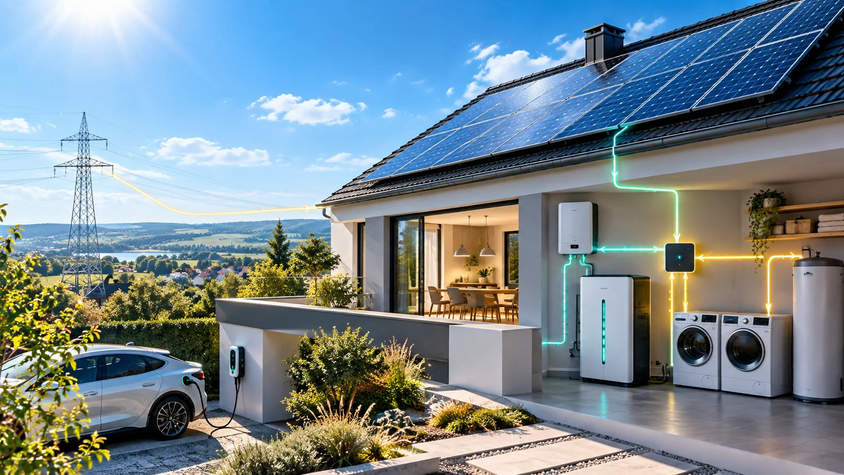 Was passiert, wenn gleichzeitig viel Solarstrom vorhanden ist?