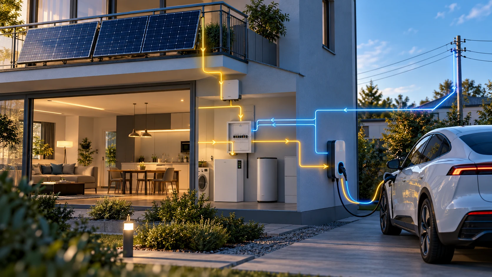 Wie fließt der Solarstrom ins E-Auto?
