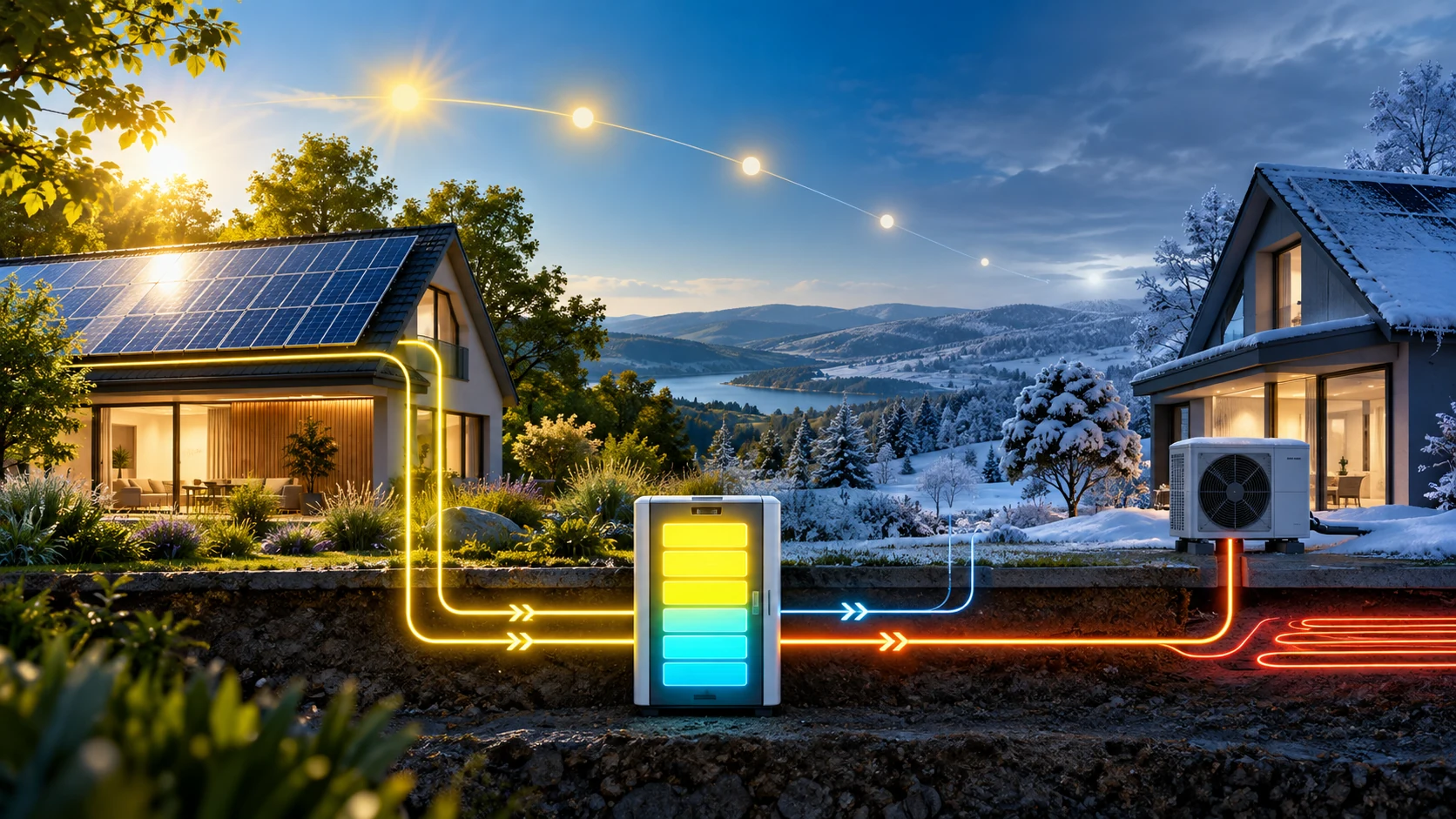 Warum ein großer Batteriespeicher nicht das Winterproblem löst