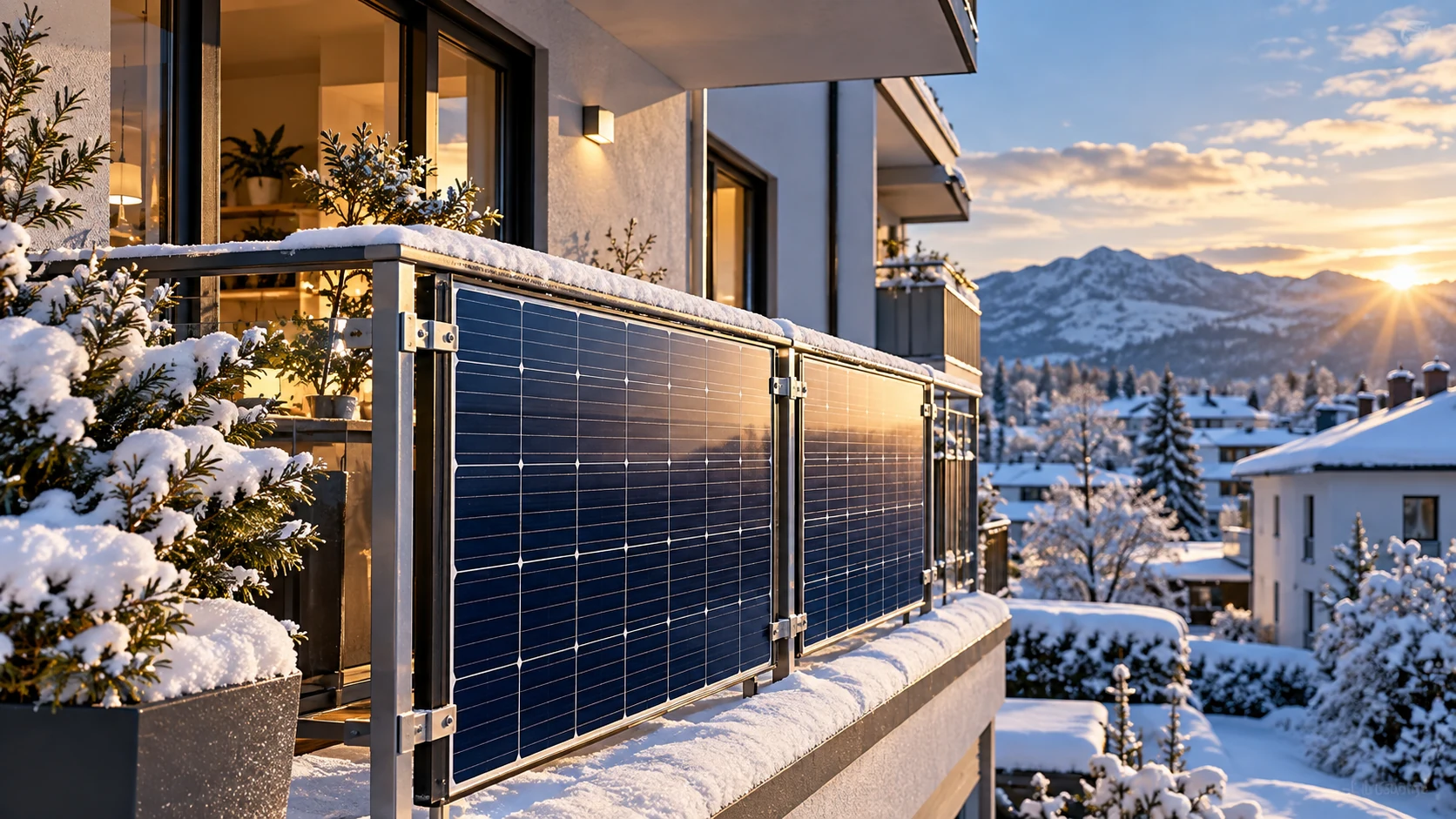 Vertikale Balkonmodule haben einen Vorteil