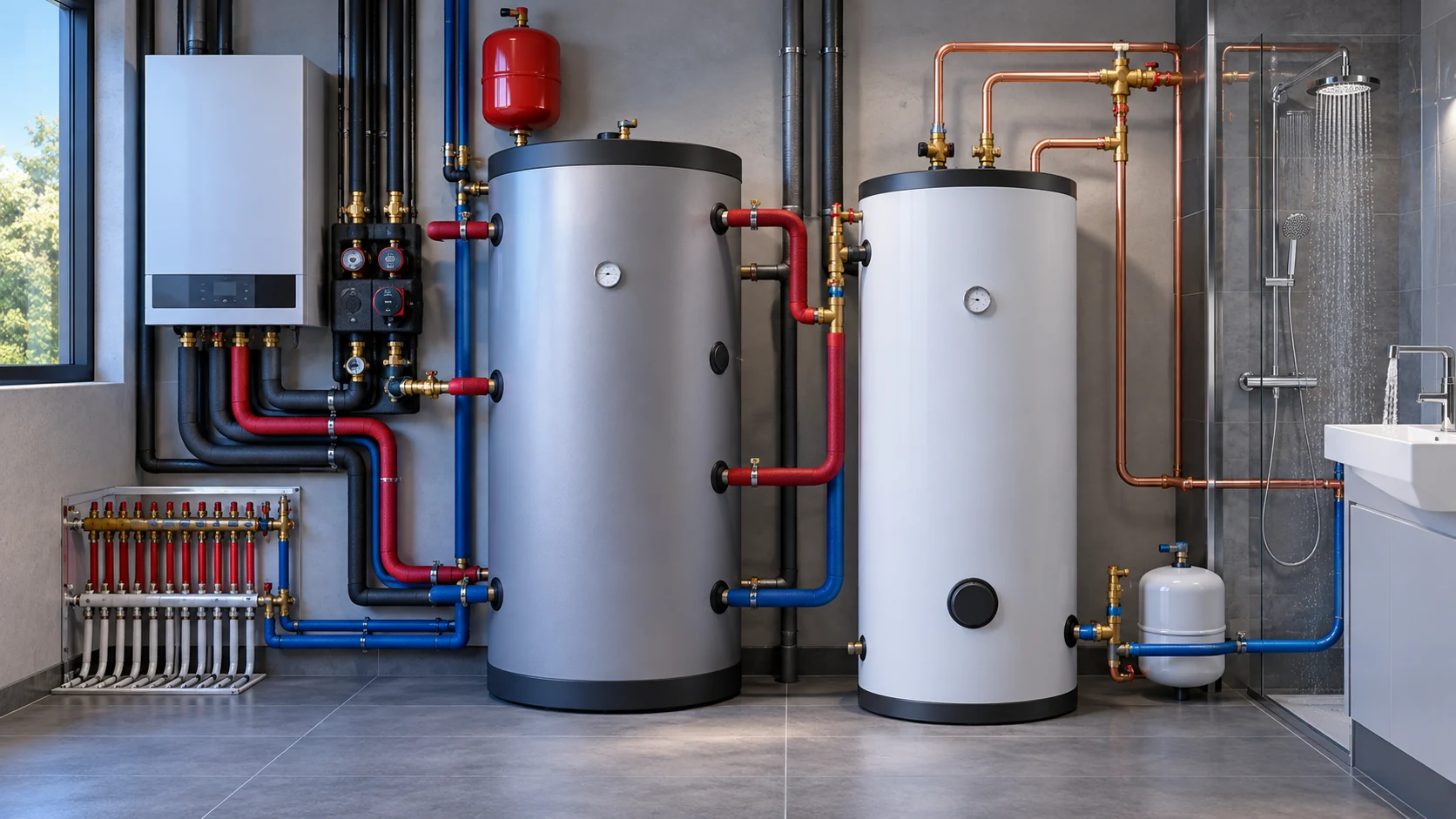Pufferspeicher ist nicht Warmwasserspeicher