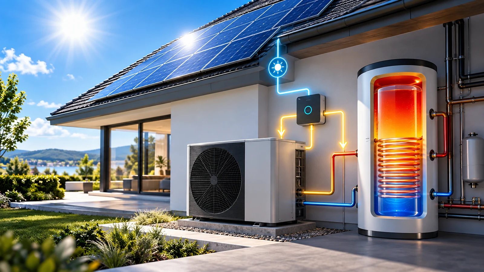 Warmwasser bevorzugt bei PV-Ertrag erzeugen